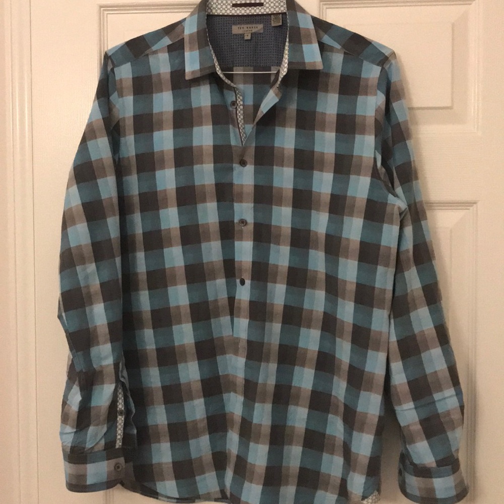 Ted baker checkered shirt. Size 4(medium)